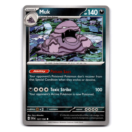 Muk Uncommon SV01: Scarlet & Violet Base Set 127/198 NM