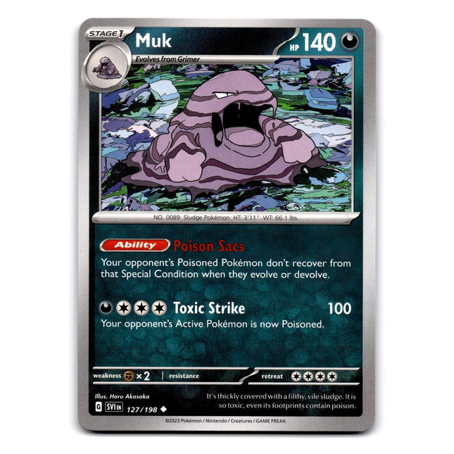 Muk Uncommon SV01: Scarlet & Violet Base Set 127/198 NM