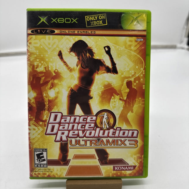 Dance Dance Revolution Ultramix 3 (XBOX 2005) GOOD W/MANUAL! GAME ONLY