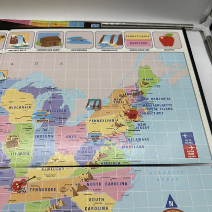 1993 Where in the USA is Carmen Sandiego? Board Game COMPLETE University Games