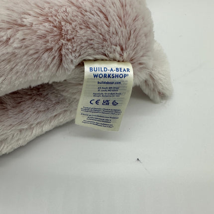 Build A Bear Arctic Pink Reindeer Winter with Gold Sparkle Hooves Stuffed Plush