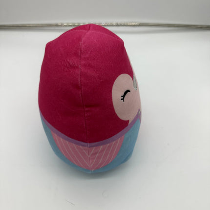 Squishmallows 8” Kavya Pink Penguin Bird w Printed Shirt Pattern Plush
