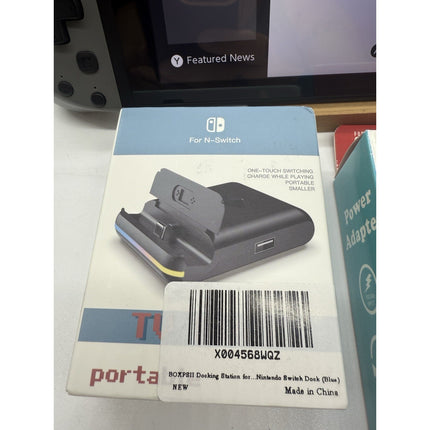 Nintendo Switch v2 Video Game Console HAC-001 Black With Adaptors And Pro Joycon