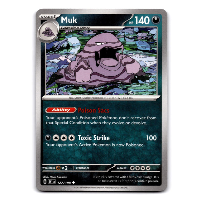 Muk Uncommon SV01: Scarlet & Violet Base Set 127/198 NM