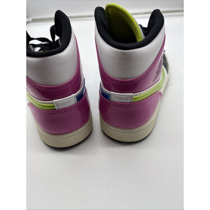Size 13 - Air Jordan 1 SE Mid Cyber Active Fuchsia Pink Green