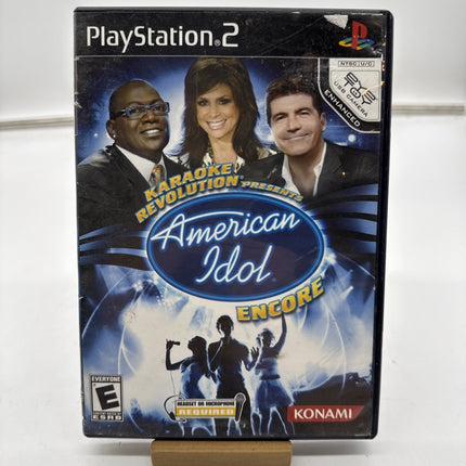 Karaoke Revolution Presents American Idol Encore PS2 Playstation 2 Tested & Work