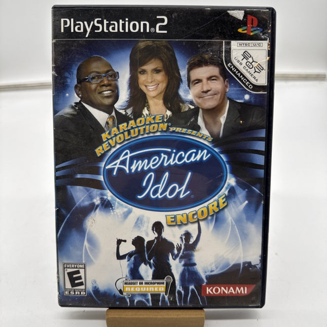 Karaoke Revolution Presents American Idol Encore PS2 Playstation 2 Tested & Work