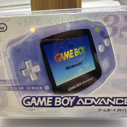 Nintendo Gameboy Advance GBA Console Milky Blue w/Box Tested Rare Japan Import