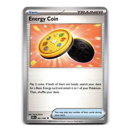 Energy Coin Uncommon SV: Black Bolt 081/086 NM