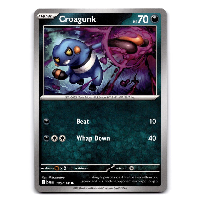 Croagunk Common SV01: Scarlet & Violet Base Set 130/198 NM