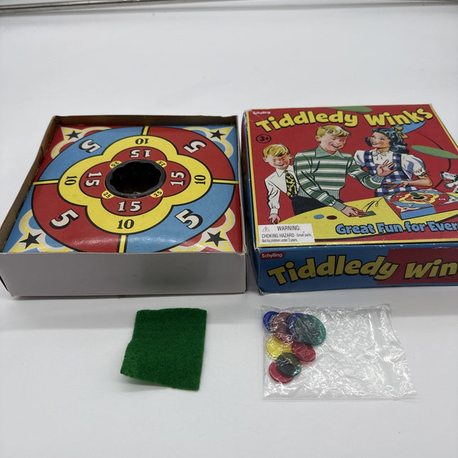 Schylling Tiddledy Winks Great Fun For Everyone! (GAME IN BOX)