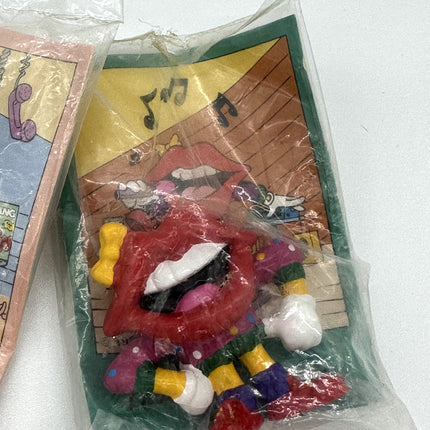 LOT OF 4 Vintage 1980s Applause General Foods Tang Hot Lip SEALED PVC Toy Figure