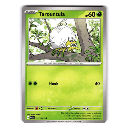 Tarountula Common SV02: Paldea Evolved 017/193 NM