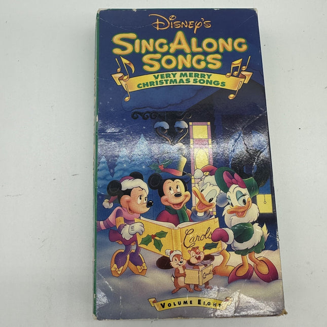 Disney Sing Along Songs Very Merry Christmas Song Vol. 8 VHS 1997 - Tested Ok