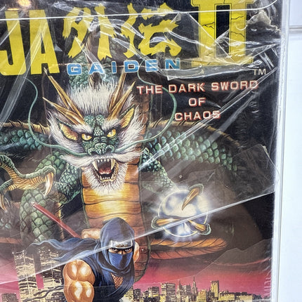 1990 NINTENDO NES TECMO NINJA GAIDEN II DARK SWORD OF CHAOS CIB HIGH GRADE