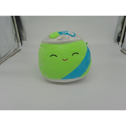 Squishmallow 7.5" Gist The Soda NEON PLUSH Like New Pillow Small Happy soda can