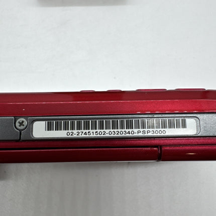 Sony PSP 3000 Handheld console Radiant Red