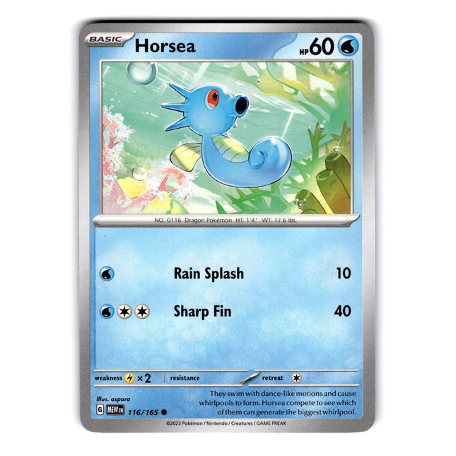 Horsea Common SV: Scarlet & Violet 151 116/165 NM