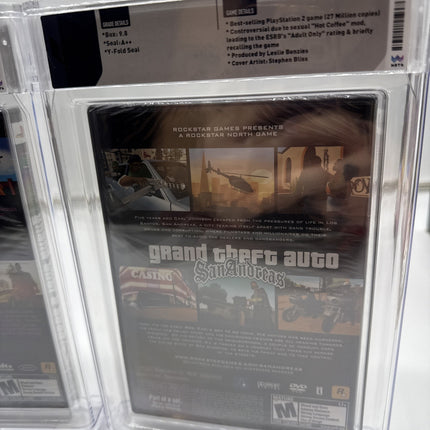 Grand Theft Auto III GTA 3 + San Andreas PS2 - Trilogy - SEALED - WATA 9.8 A++