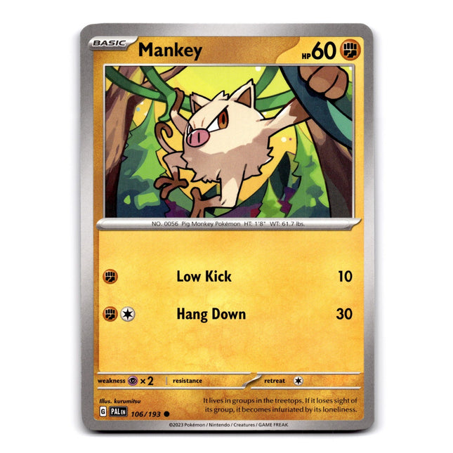 Mankey - (Cosmos Holo) Common Miscellaneous Cards & Products 106/193 NM