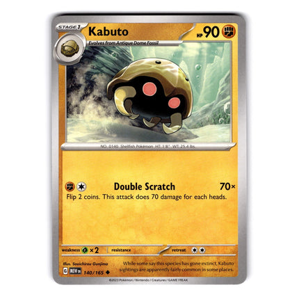 Kabuto Uncommon SV: Scarlet & Violet 151 140/165 NM
