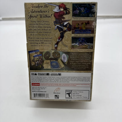 Ys: Memories of Celceta Silver Anniversary Edition (PS Vita) **BRAND NEW** Mint