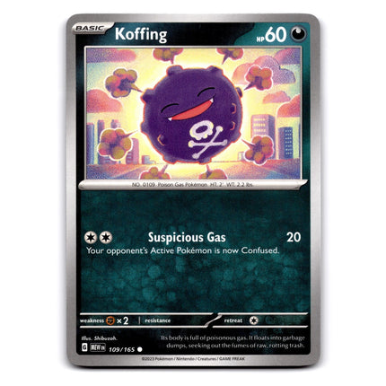 Koffing Common SV: Scarlet & Violet 151 109/165 NM