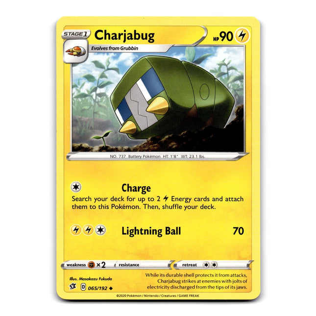 Charjabug Uncommon SWSH02: Rebel Clash 065/192 NM