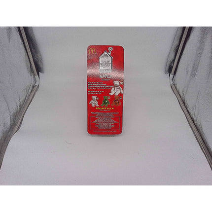 MAPLE THE BEAR-1996 MCDONALDS TY BEANIE BABY WITH RARE ERRORS 1993 OAKBROOK NIP