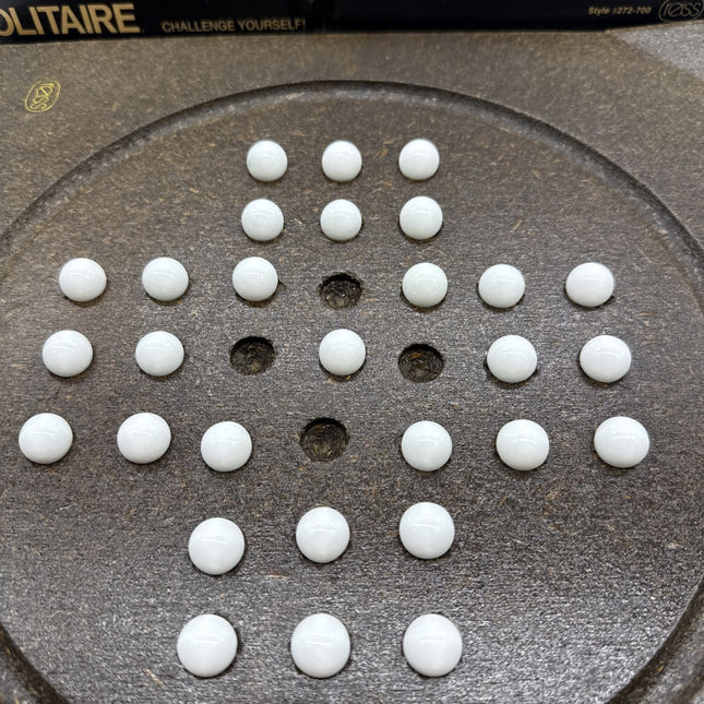 Challenge Yourself With Solitaire Reiss Style Board Game #272-700 From 1974