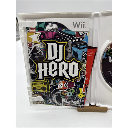 DJ Hero - Nintendo Wii *CIB - MANUAL + INSERTS / TESTED*