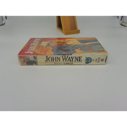John Wayne Starring In Texas Terror VHS Sealed Rare Variant white back Full art