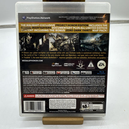 Medal of Honor Warfighter Project Honor Ed (PlayStation 3 PS3) COMPLETE CIB
