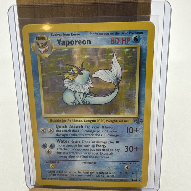 Vaporeon 12/64 Jungle Unlimited Holo