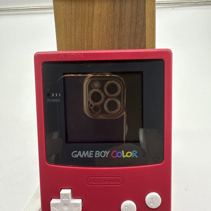 Nintendo Game Boy Color Handheld Game Console - Berry Pink Red - Tested & Works