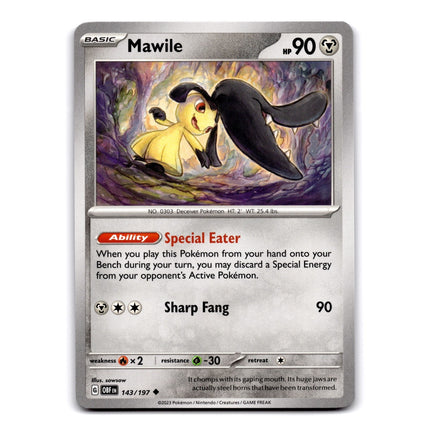 Mawile Uncommon SV03: Obsidian Flames 143/197 NM