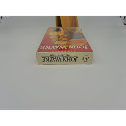 John Wayne Starring In Texas Terror VHS Sealed Rare Variant white back Full art