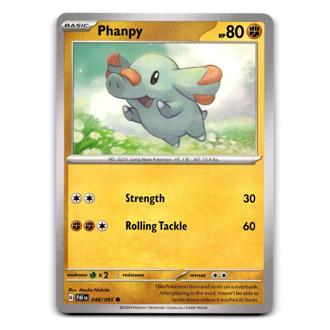 Phanpy Common SV: Paldean Fates 048/091 NM