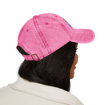 Stay-at-Home Hustler Vintage Cap — Embroidered Washed Baseball Hat