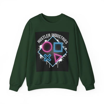 Hustler Industries Neon Arcade Crewneck Sweatshirt