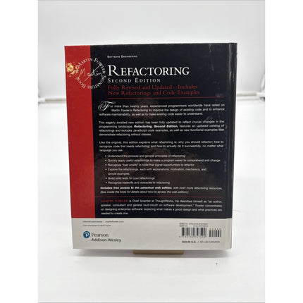 Refactoring : Improving the Design of Existing Code (2nd Edition)