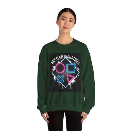 Hustler Industries Neon Arcade Crewneck Sweatshirt