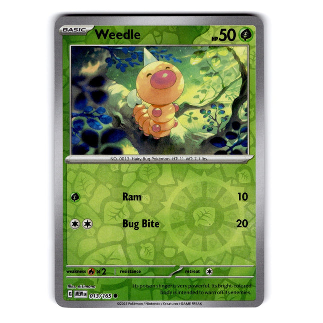 Weedle Common SV: Scarlet & Violet 151 013/165 NM