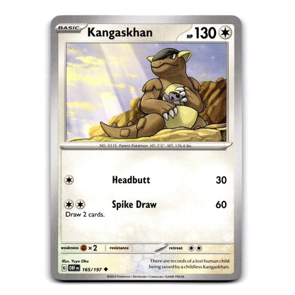 Kangaskhan Uncommon SV03: Obsidian Flames 165/197 NM