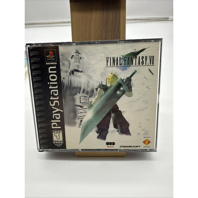 Final Fantasy VII 7 PS1 PlayStation 1 Complete CIB Black Label