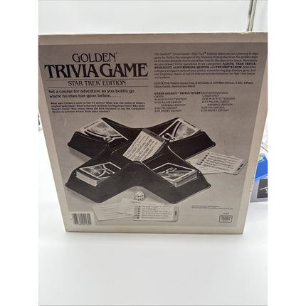 Vintage/Antique 1983 Golden Trivia Game Star Trek Edition 2 Or More Players