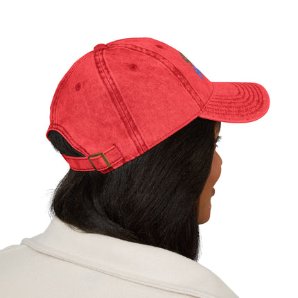 Stay-at-Home Hustler Vintage Cap — Embroidered Washed Baseball Hat