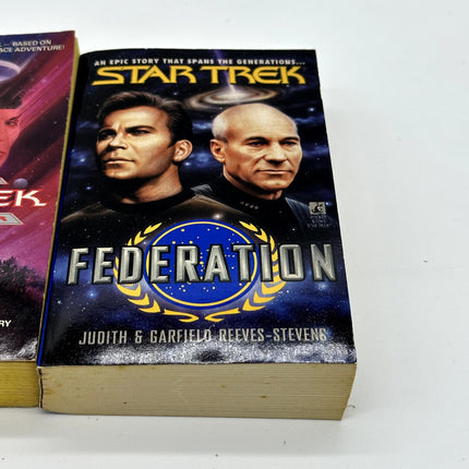 Star Trek Lot Of 3 Federation, The Final Frontier, The Voyage Home First print