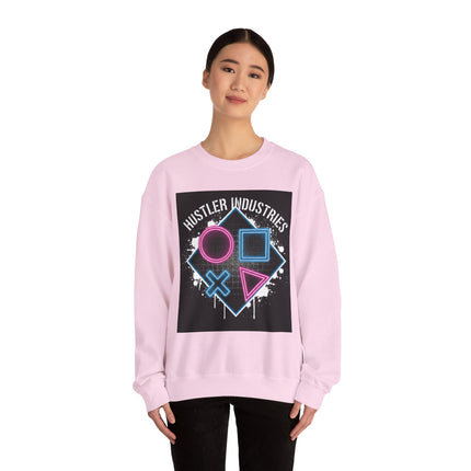 Hustler Industries Neon Arcade Crewneck Sweatshirt