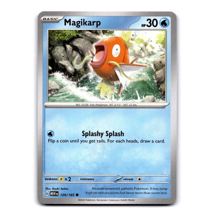 Magikarp Common SV: Scarlet & Violet 151 129/165 NM
